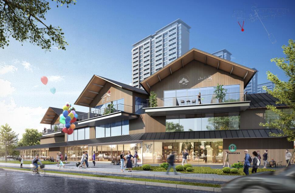 [江苏]现代度假高层+新中式商业建筑方案